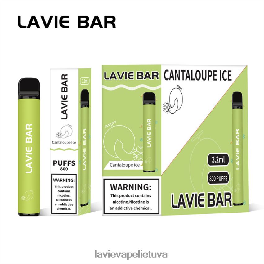 N226RV317 Lavie Vape Review | kantalupų ledas LAVIE BAR 800 išpūtimų